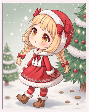 15299 muñecas chibi kawaii Navidad (14)-min Muñecas Chibi Kawaii Navidad (14)