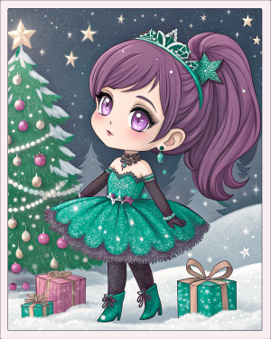 15300 muñecas chibi kawaii Navidad (15)-min Muñecas Chibi Kawaii Navidad (15)