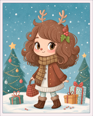 15303 muñecas chibi kawaii Navidad (18)-min Muñecas Chibi Kawaii Navidad (18)