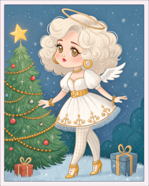 15305 muñecas chibi kawaii Navidad (3)-min Muñecas Chibi Kawaii Navidad (3)