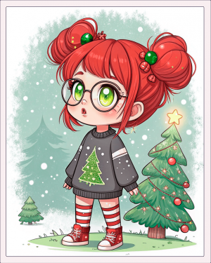 15306 muñecas chibi kawaii Navidad (4)-min Muñecas Chibi Kawaii Navidad (4)
