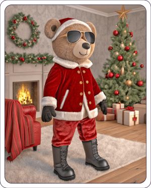 Oso Teddy En La Navidad (14)