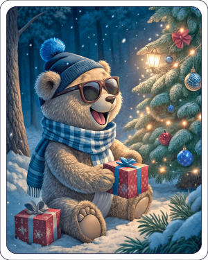 Oso Teddy En La Navidad (6)