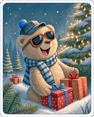 Oso Teddy En La Navidad (7)