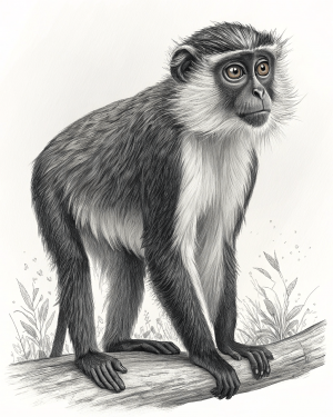 Mona, Cercopithecus Mona, Ghana