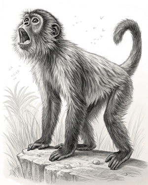 Mono Aullador Rojo, Alouatta Seniculus, Venezuela