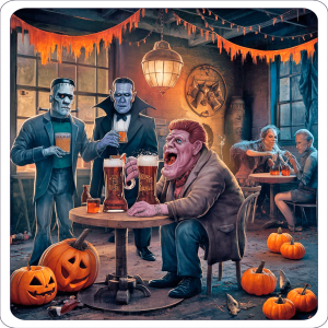 Cantina Halloween Frankeinstein, Drculas Y Ogros