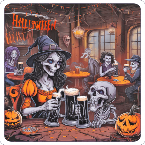 Cantina Halloween, Brujas Y Esqueletos