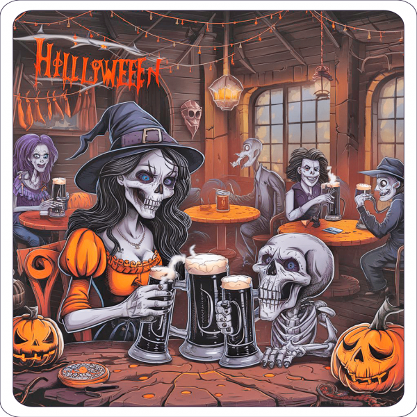 Cantina Halloween, Brujas Y Esqueletos