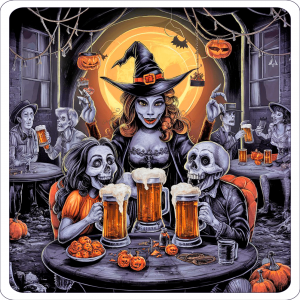 Cantina Halloween, Brujas Y Esqueletos