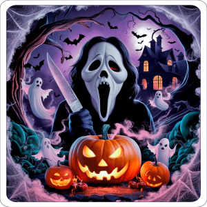 Escenario Halloween Scary Y Calabaza