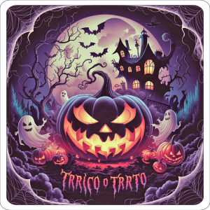 Escenario Hallowen Y Calabaza