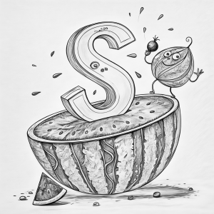 Abecedario De Frutas 02 Colorear