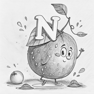 Abecedario De Frutas 02 Colorear