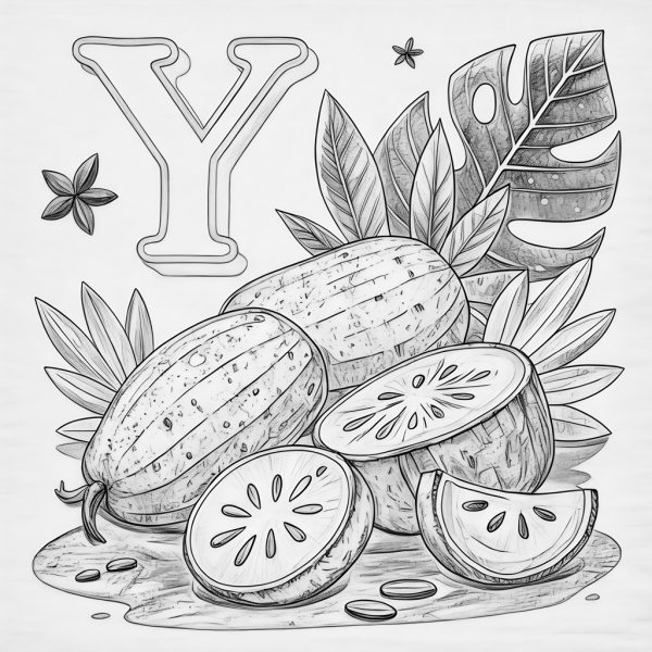 Abecedario De Frutas 02 Colorear