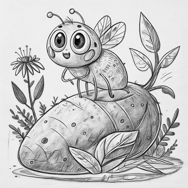 16842 Insectos Ñame (Pulgón del) Colorear Insectos Ñame (Pulgón Del) Colorear