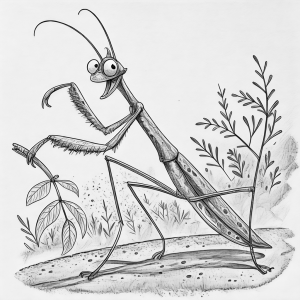 Insectos Walking Stick Colorear