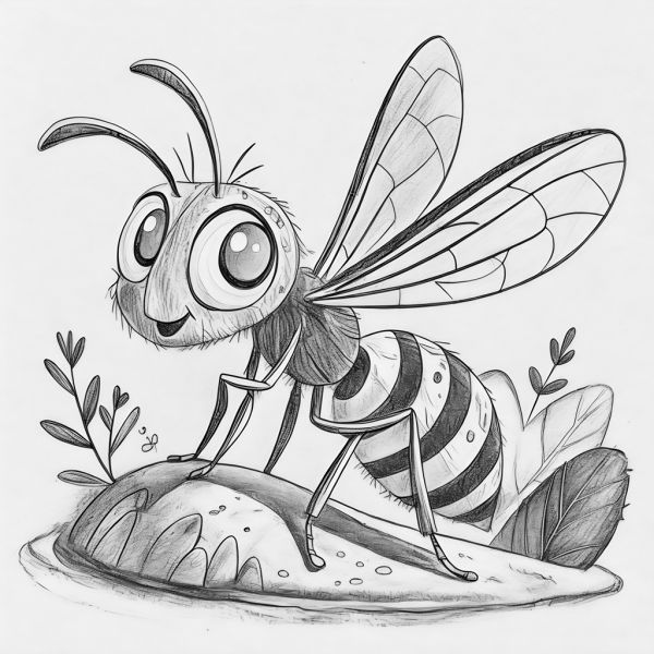 Insectos Vespa (Avispa) Colorear