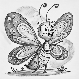 Insectos Urapolvo (Mariposa) Colorear