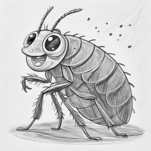 Insectos Pulga Colorear