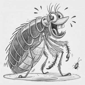 Insectos Flea (Pulga) Colorear