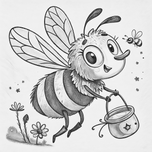 Insectos Abeja De La Miel Colorear