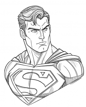 Superman Colorear