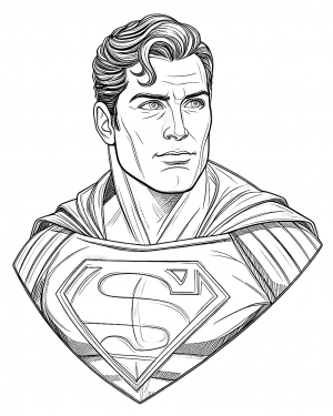 Superman Colorear