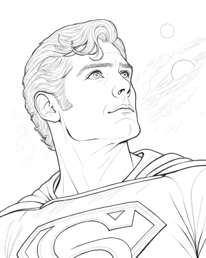 Superman Colorear