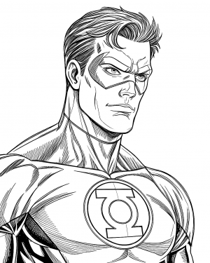 Linterna Verde Colorear