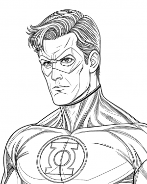 Linterna Verde Colorear