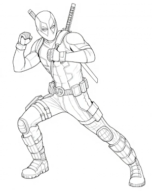 Dead Pool Colorear