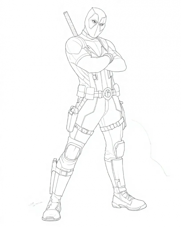 17081 Dead Pool Colorear (1) Dead Pool Colorear