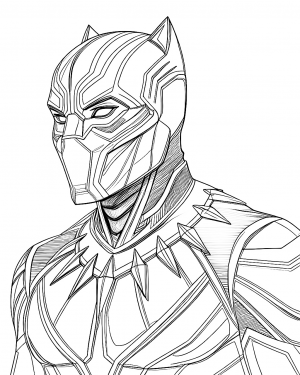 Black Panther Colorear