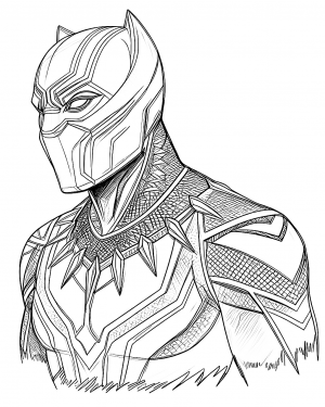 Black Panther Colorear
