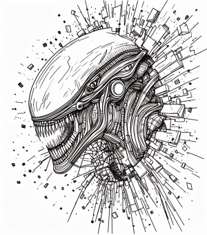 17244 Aliens Xenomorfo destructor (9) Gfx Colorear-min Aliens Xenomorfo Destructor Gfx Colorear