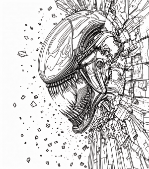 17248 Aliens Xenomorfo destructor (7) Gfx Colorear-min Aliens Xenomorfo Destructor Gfx Colorear