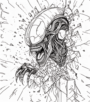 17252 Aliens Xenomorfo destructor (5) Gfx Colorear-min Aliens Xenomorfo Destructor Gfx Colorear