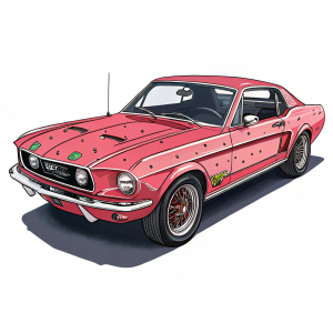 17326 Autos hotweels 1968 Strawberry Over Chrome Mustang Autos Hotweels 1968 Strawberry Over Chrome Mustang