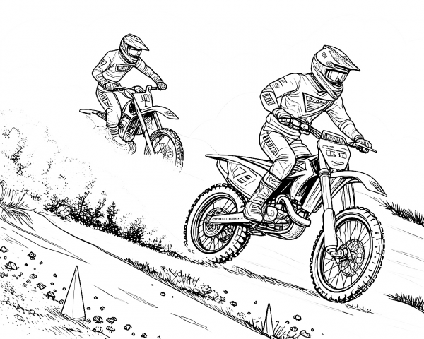 Moto KTM Modelo 450 SX-F Año 2018 Colorear