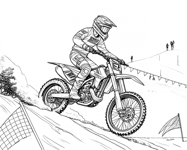 17377 MotoKTM; Modelo 250 SX-F; Año 2020 Colorear Moto KTM Modelo 250 SX-F Año 2020 Colorear