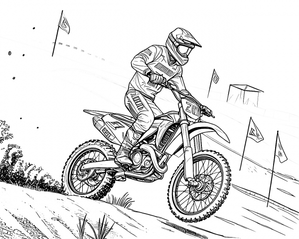 17381 MotoKawasaki; Modelo KX250F; Año 2017 Colorear Moto Kawasaki Modelo KX250F Año 2017 Colorear