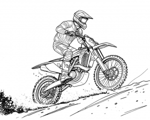 Moto Honda Modelo CRF250R Año 2018 Colorear