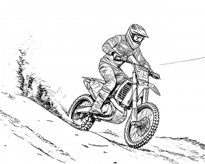 Moto GasGas Modelo MC 450F Año 2023 Colorear