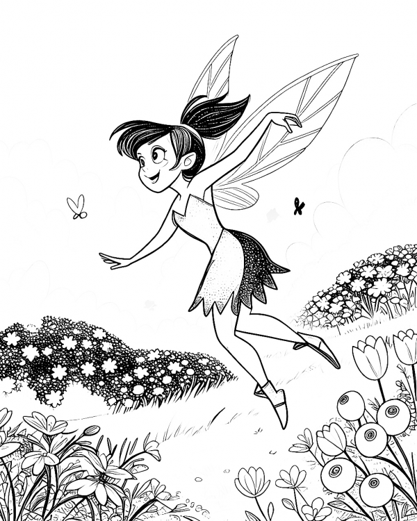 17393 Campanita Vidia (2) Colorear Hada Vidia Colorear