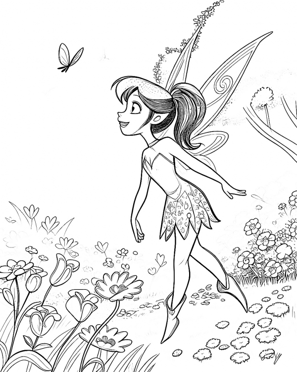 17395 Campanita Vidia (1) Colorear Hada Vidia Colorear