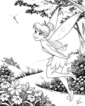 Tinker Bell Colorear