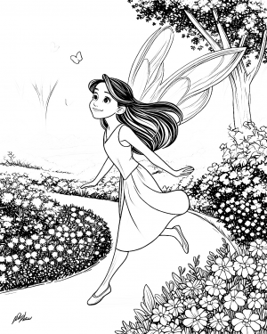 Hada  Silvermist Colorear