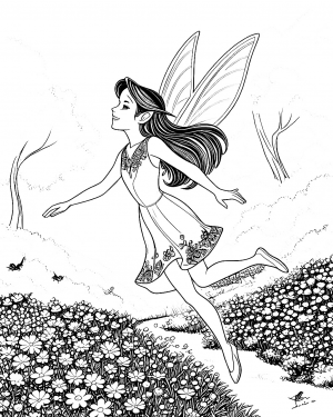 Hada  Silvermist Colorear