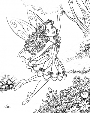 Hada Rosetta Colorear